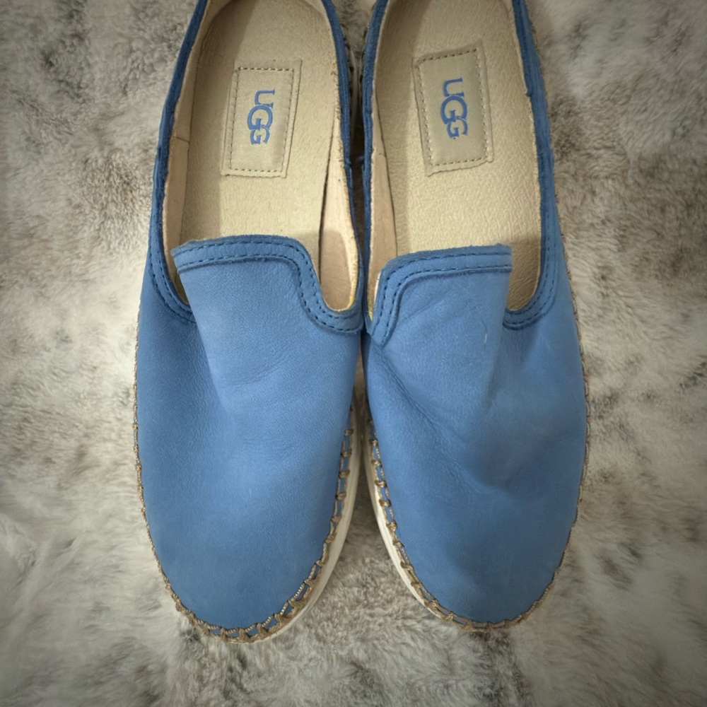 UGG Blue Espadrille Slip-Ons